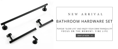 Bathroom Faucet Shower Mixer Tap Spout Black Solid