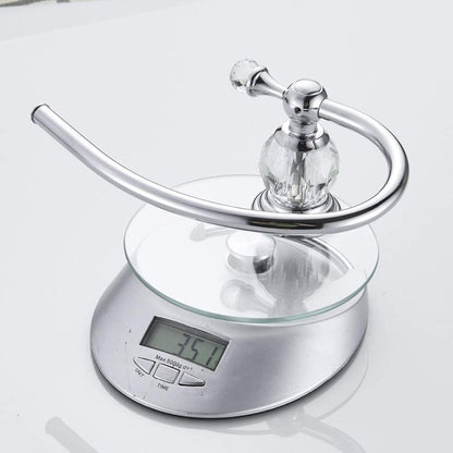 Brass Shower Shelf Toilet Paper Holder Silver Crystal