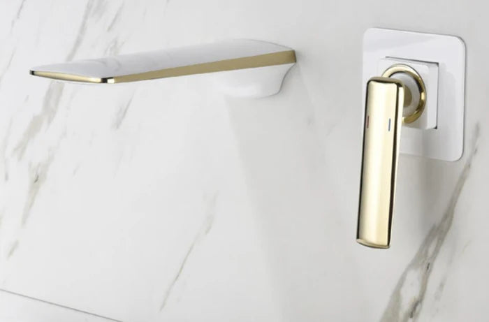 Black Rose Gold Wall Mounted Bathroom Basin Sink