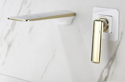 Black Rose Gold Wall Mounted Bathroom Basin Sink