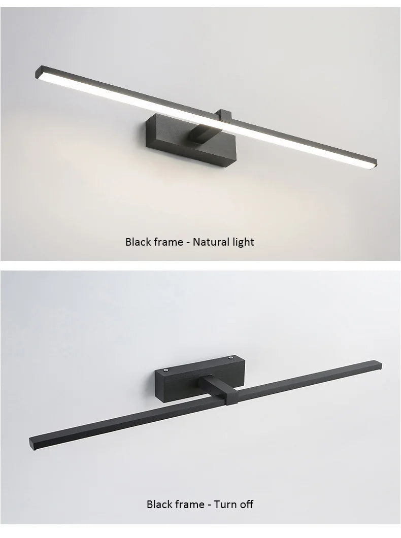 Modern Led Wall Lamp 120 100 80cm Mirror
