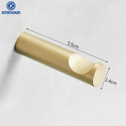 Brush Gold Stainless Steel Clothes Hook Wall Mounted