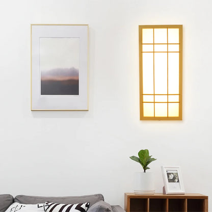 Modern Japanese Wall Lamp Tatami Style Minimalist Wall