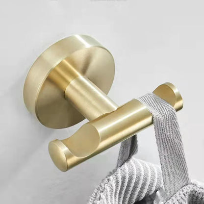 Brush Gold Stainless Steel Clothes Hook Wall Mounted