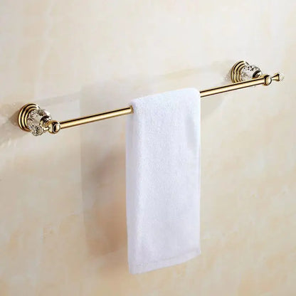 Brass Shower Shelf Toilet Paper Holder Silver Crystal