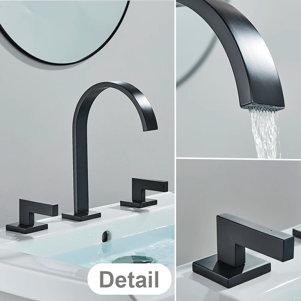 Black Bathroom Basin Faucet Cold Water Mixer Faucets