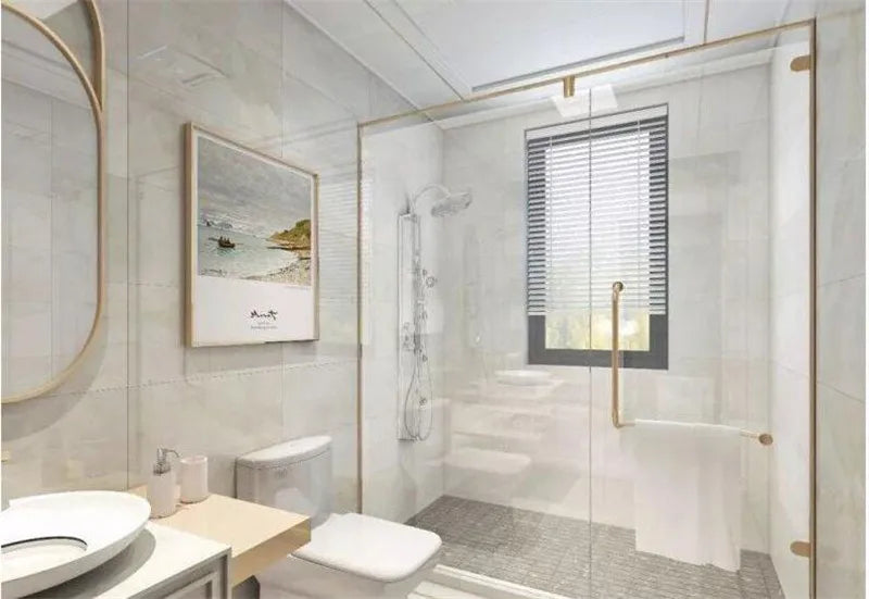 Basin Faucet Gold Waterfall Faucet Brass Bathroom Faucet