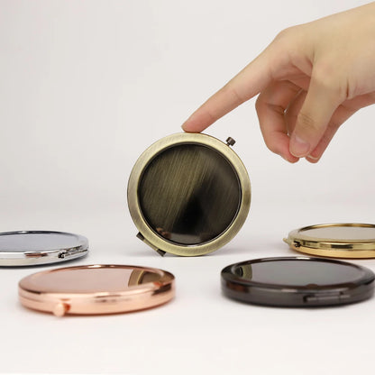 5pcs 57mm Compact Mirror Purses Pocket Makeup Mirror
