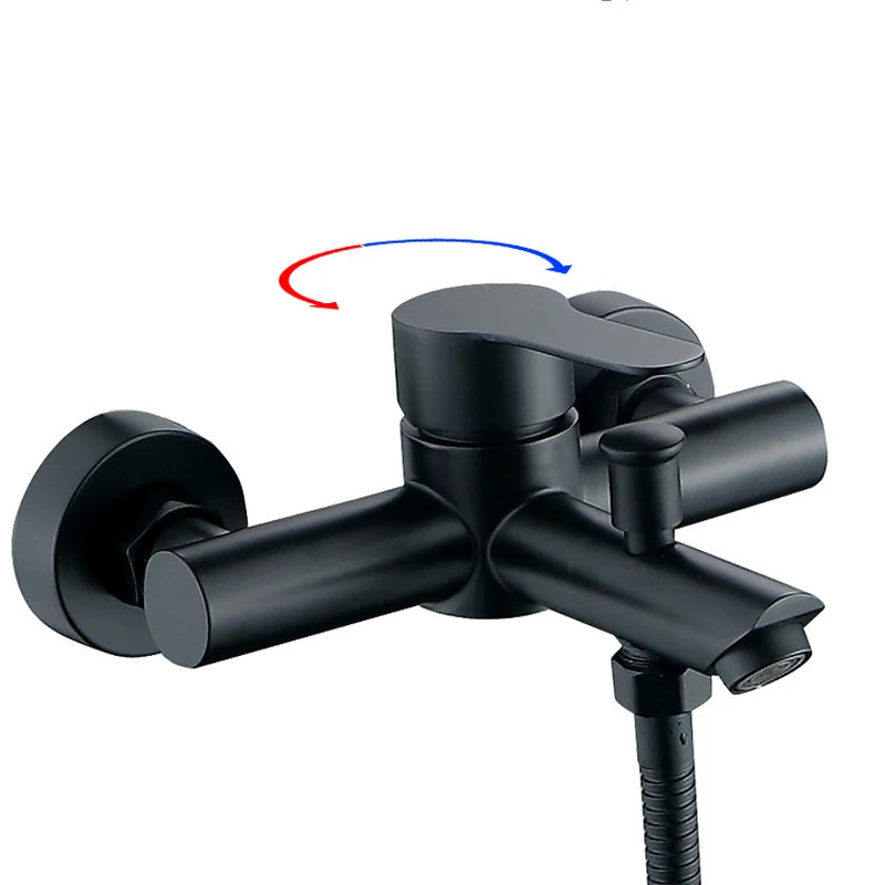 Bathroom Shower Faucet 304 Stainless Steel Triple Bathtub