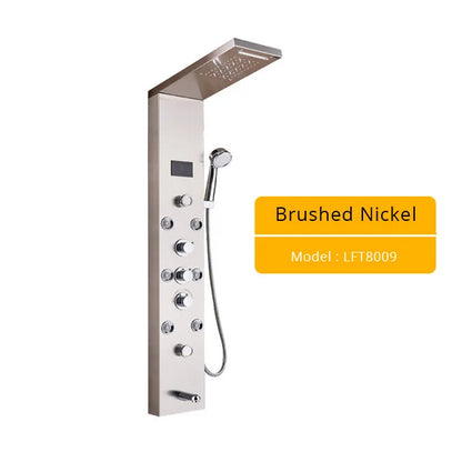 Led Light Shower Panel Faucet Waterfall Rain Shower