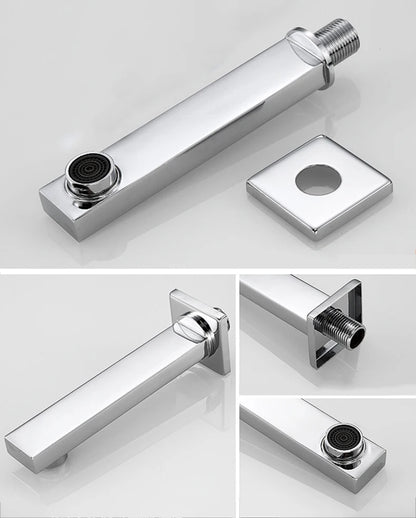Becola Wall Mounted Faucet Spout Square Round Brass