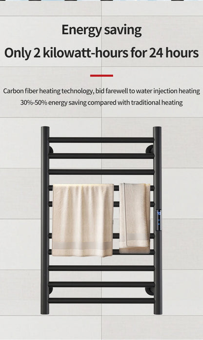 Smart Electric Towel Rack Stainless Steel Heated Towel