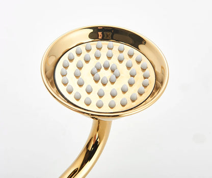 Gold Shower Faucet Bath Shower Mixer Tap Rainfall