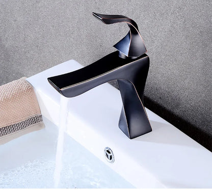Design Basin Faucet Black Chrome Bathroom Sink Faucet