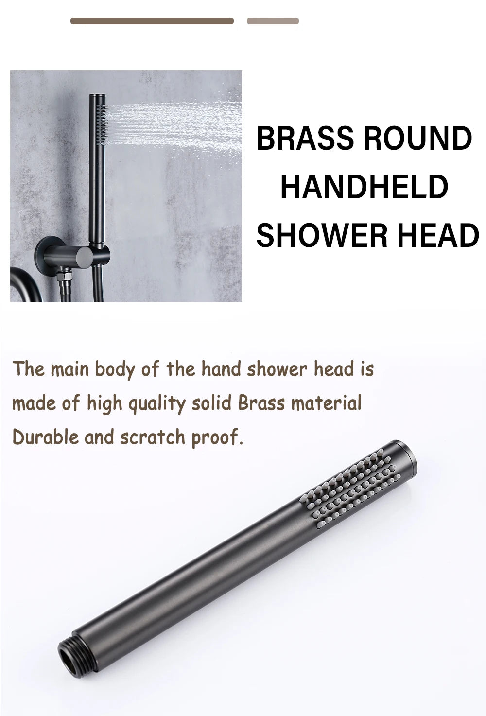 Bathtub Mixer Tap Shower Cold Bathroom Faucet Brushed