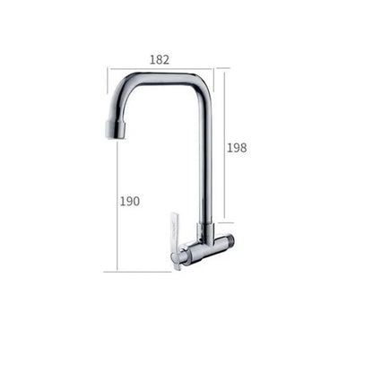 Wall Mount 360 Rotating Swivel Basin Sink Faucet