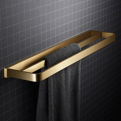 Bathroom Towel Rack Corner Shelf Paper Holder Hook