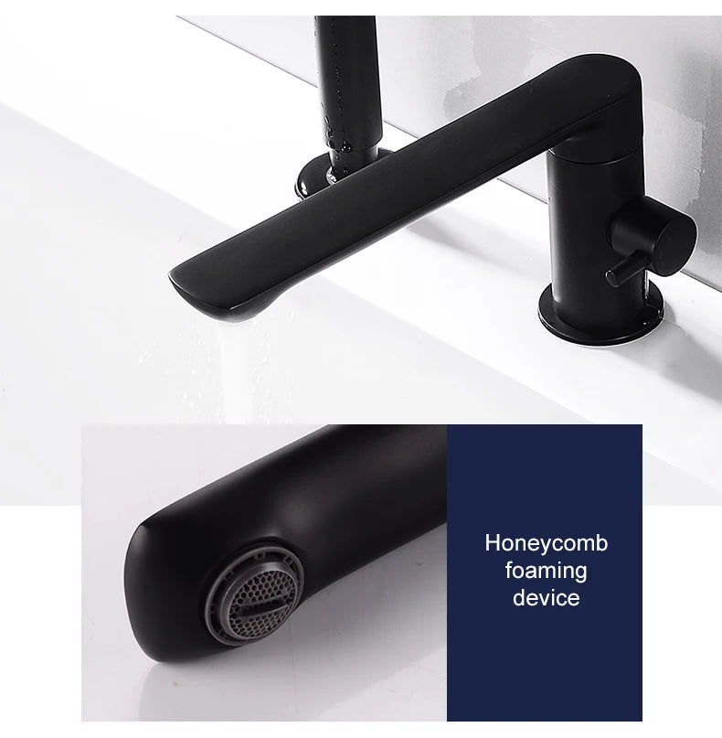 Ellen Bathtub Faucets Holes Black Cold Bath Shower