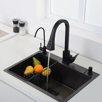 Black Sink 304 Stainless Steel Vegetable Washing Basin
