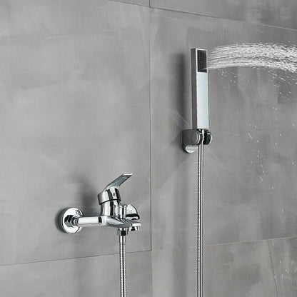 Matte Black Shower Faucet Wall Mount Bathroom Shower