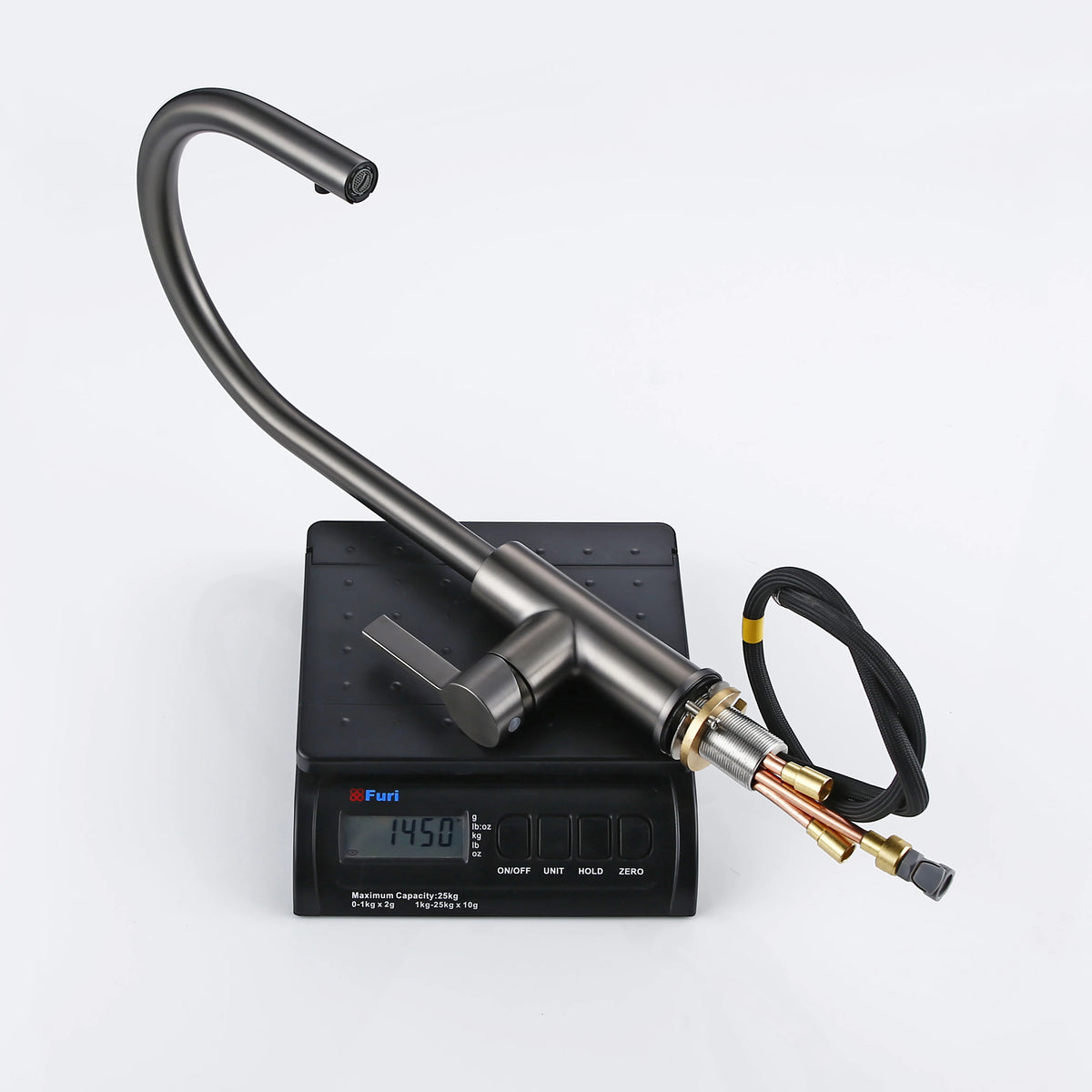 Handle Pull Out Faucet Brushed Gunmetal Matt Black