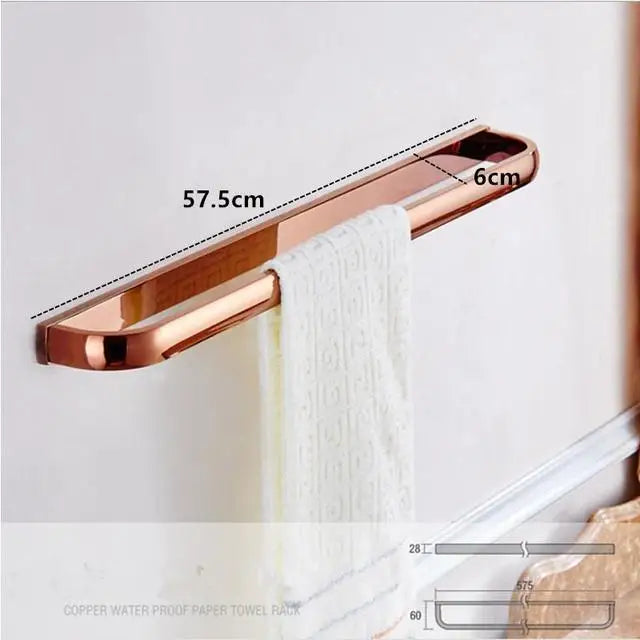 Biggers Luxury Rose Gold Copper Bathroom Paper Holder