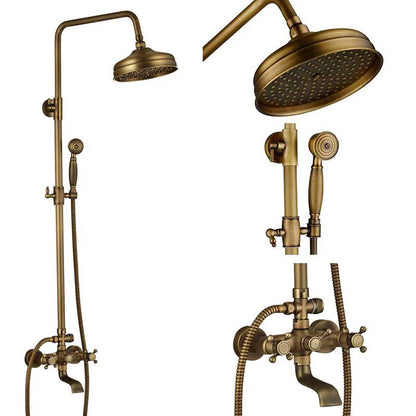 Poiqihy Antique Shower Wall Bathroom Bath Shower Faucet