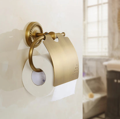 Solid Brass Bathroom Hardware Sets Antique Bronze Bath