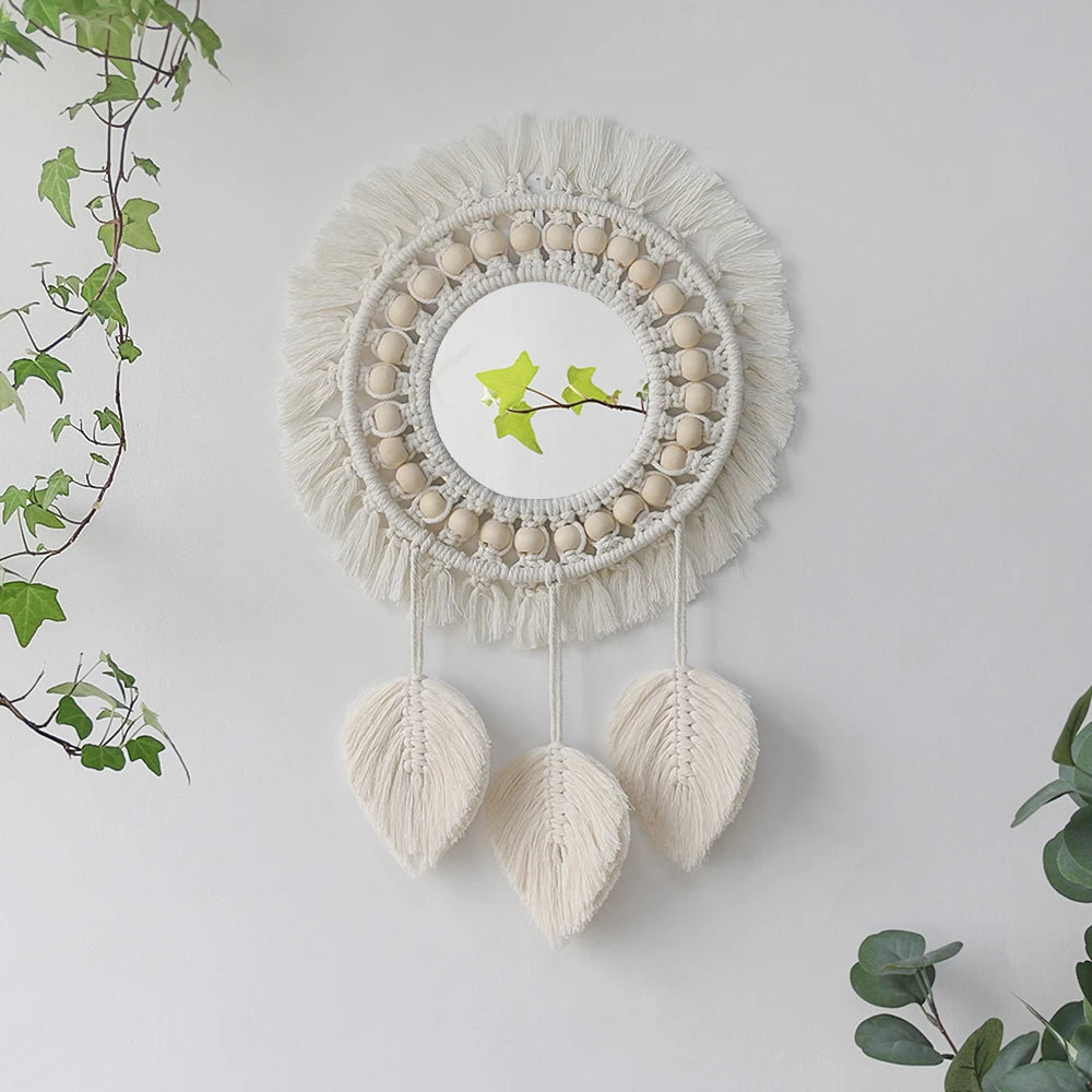 Wall Mirror Macrame Decorative Mirrors Boho Decor Wall