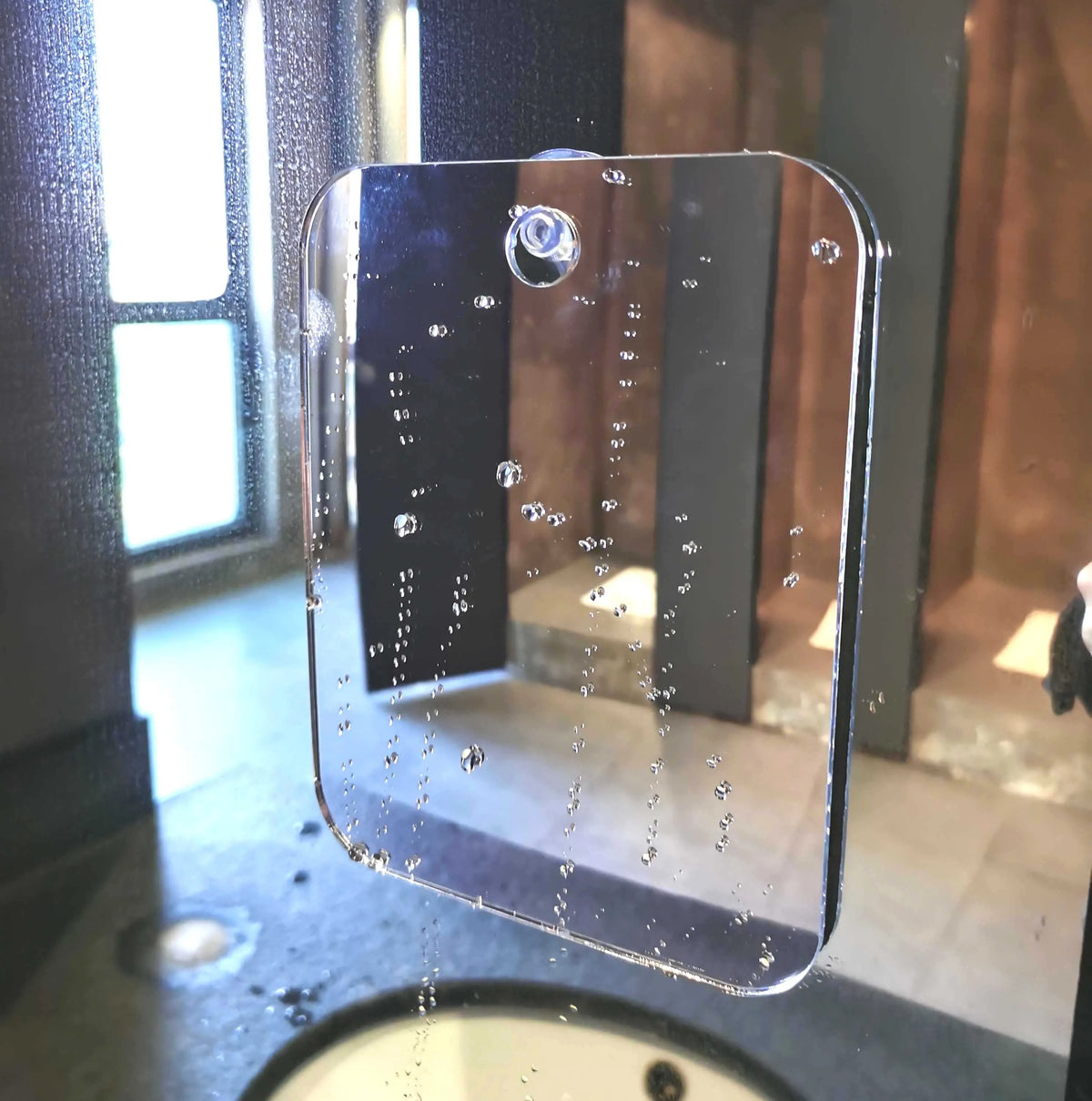 Shower Bath Mirror Bathroom Acrylic Shaving Makeup Mirrors