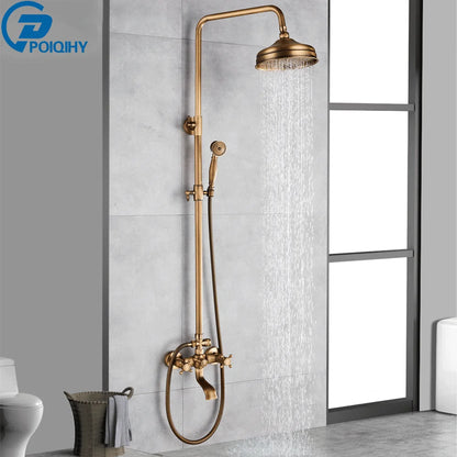 Poiqihy Antique Shower Wall Bathroom Bath Shower Faucet