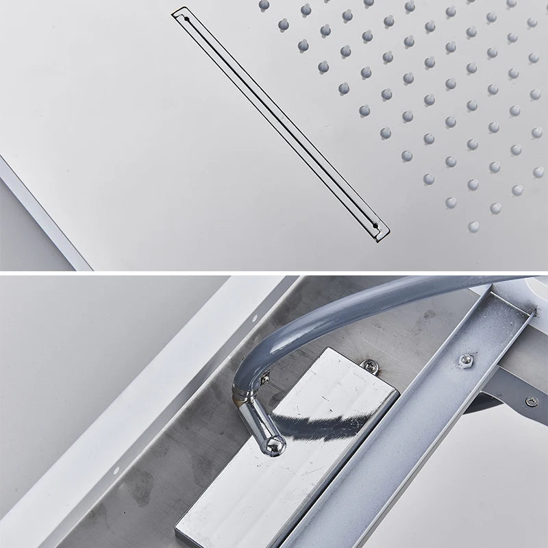 Ceiling Led Rainfal Shower Head Smart Remote Control