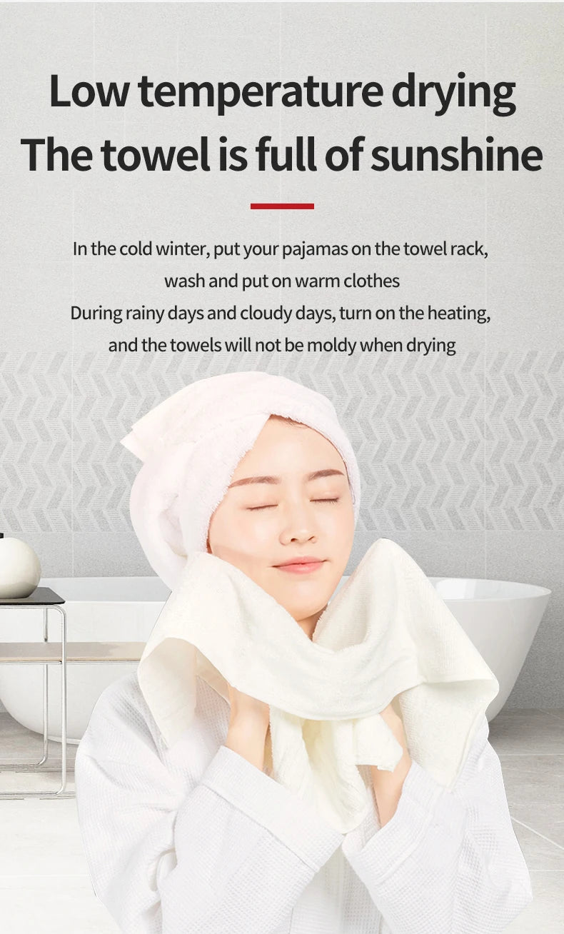 Smart Electric Towel Rack Stainless Steel Heated Towel