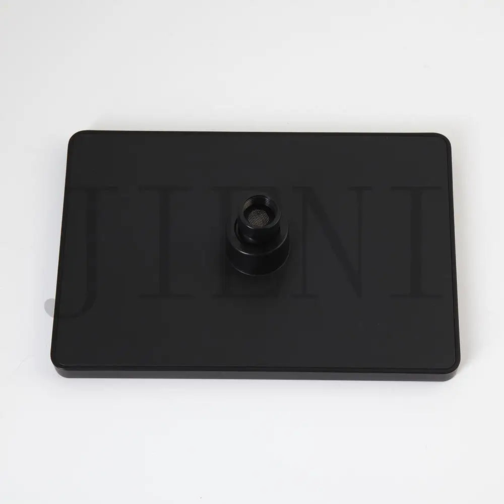 Jieni Matte Black Rainfall Shower Faucet Paint Black