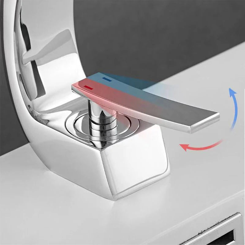 Bathroom Basin Faucet Deck Mount Washing Sink Cold