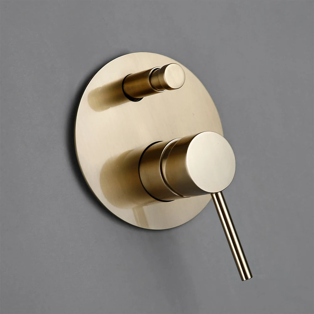 Shower System Wall Mount Bathroom Bath Faucet Brass