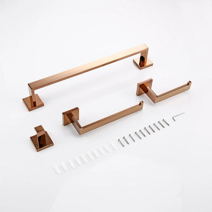 Rose Gold Bathroom Wall Mount Shelf Toilet Bath