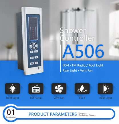 Ce Fm Radio Shower Controller Kit Shower Room