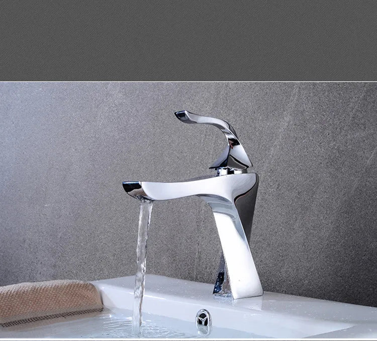 Design Basin Faucet Black Chrome Bathroom Sink Faucet