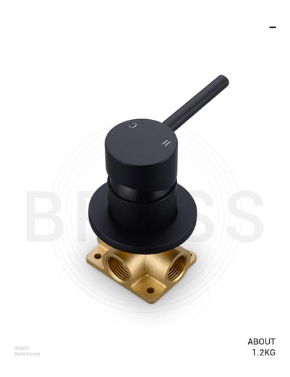 Black Bathroom Sink Faucet Brass Tap Cold Wash