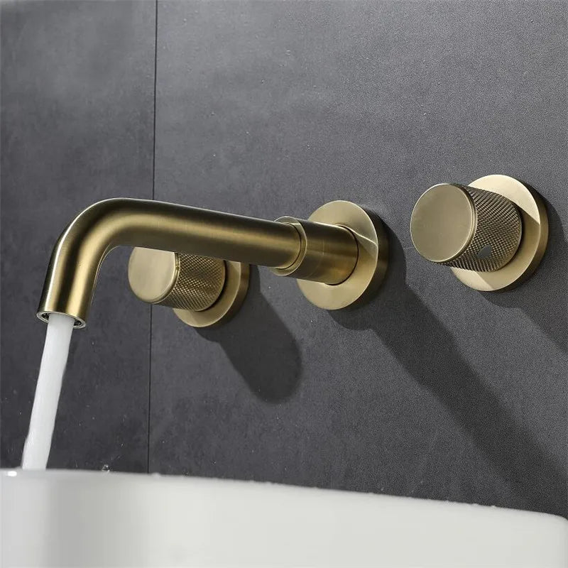 Bathroom Faucet Brushed Gold Bathroom Basin Faucet Cold