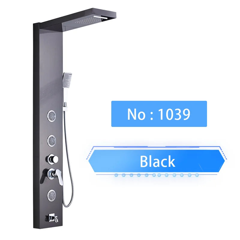 Luxury Led Shower Panel Spa Massage Jet Shower