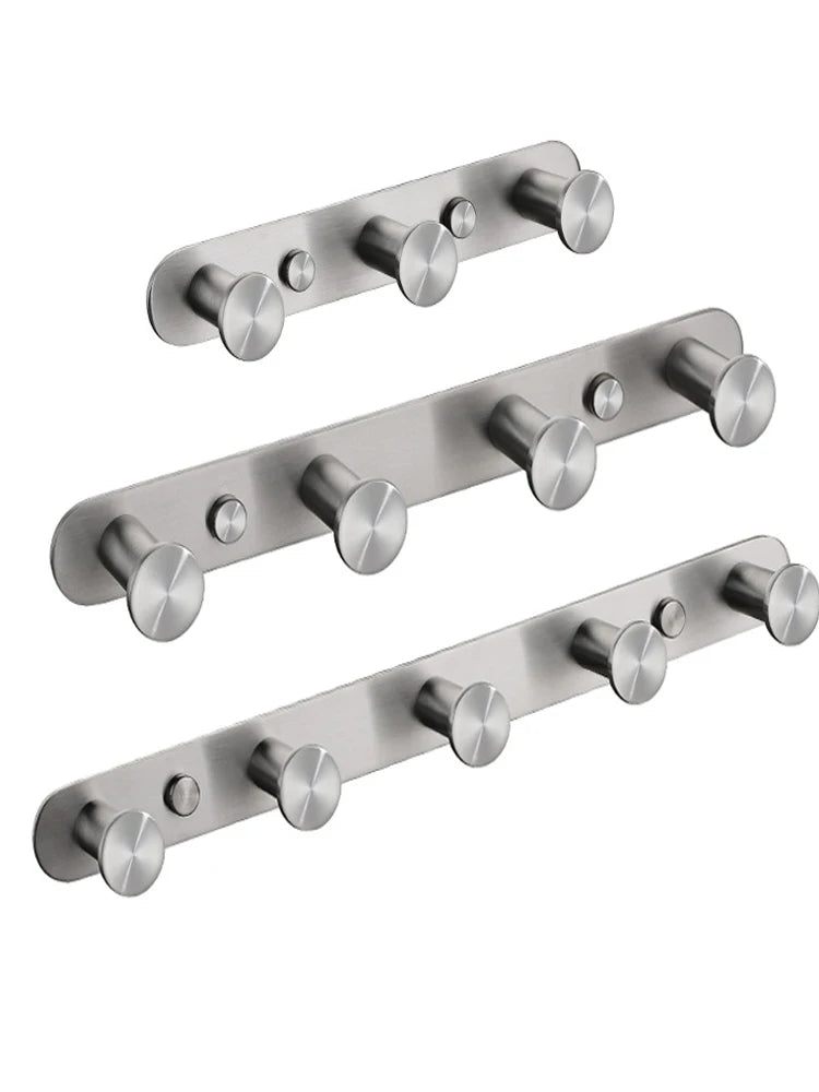 Brushed Gold/White/Matte Black Stainless Steel Hooks Bathroom