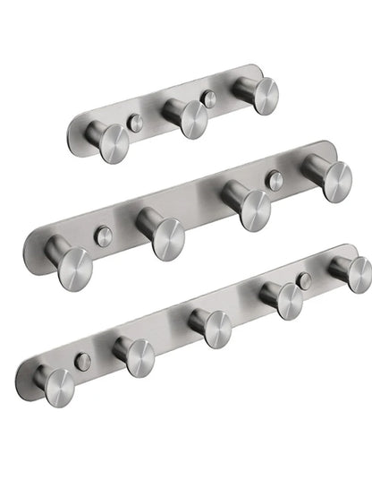 Brushed Gold/White/Matte Black Stainless Steel Hooks Bathroom