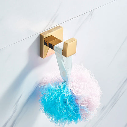 Bathroom Hardware Gold Bathrobe Hook Towel Rail Bar
