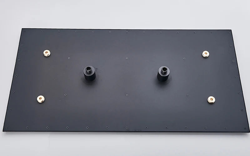 Rozin Matte Black Thermostatic Shower Faucet Concealed Install