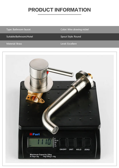 Bagnolux Ronda Stainless Steel Solid Brass Trim Taps