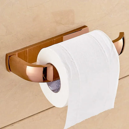 Rose Gold Double Towel Bars Bathroom Towel Ring