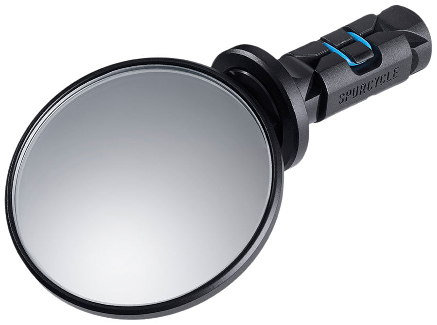 Spurcycle R50 Pro Aluminum Bar End Mirror Black 50mm Tempered Glass 1