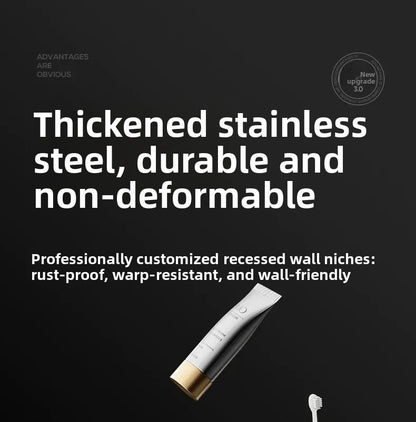 Stainless Steel Niche Bathroom Shelf-Embedded Tv Cabinet Style
